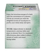 Aura Cacia - Purifying Eucalyptus Shower Tablet |Pure Essential Oils | Contains 3 Individually-Wrapped 1 oz. Tablets