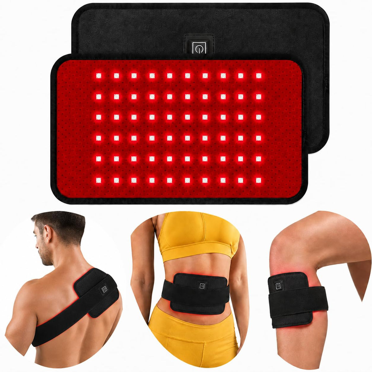 Red Light Therapy Pad for Body Back Shoulder, Red Light Therapy Belt