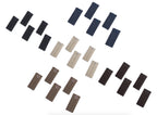 25-Pack Pant Waistband Extension - Adjustable Cotton Button (5 of Each: Black, Khaki, Navy Blue, Brown, Taupe Grey) - Instant Br