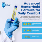 Globe Hemorrhoidal Ointment, Phenylephrine HCl, Petrolatum, Mineral Oil, Relief from Burning, Itching and Discomfort of Hemorrho