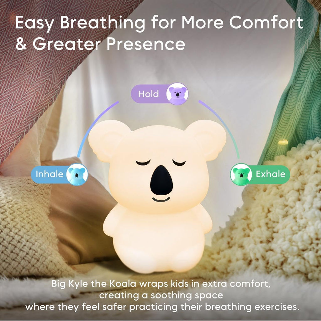 Breathing Pal Plus  'Kyle ' - Mindfulness Breathing Light, Guided Visual Meditation Breathing Light, Anxiety Relief Items for Ca