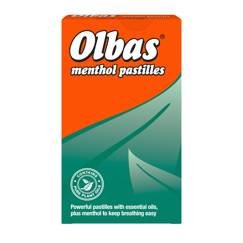 Olbas Menthol Pastilles 45G - Powerful pastilles with Essential Oils, Plus Menthol to Keep Breathing Easy