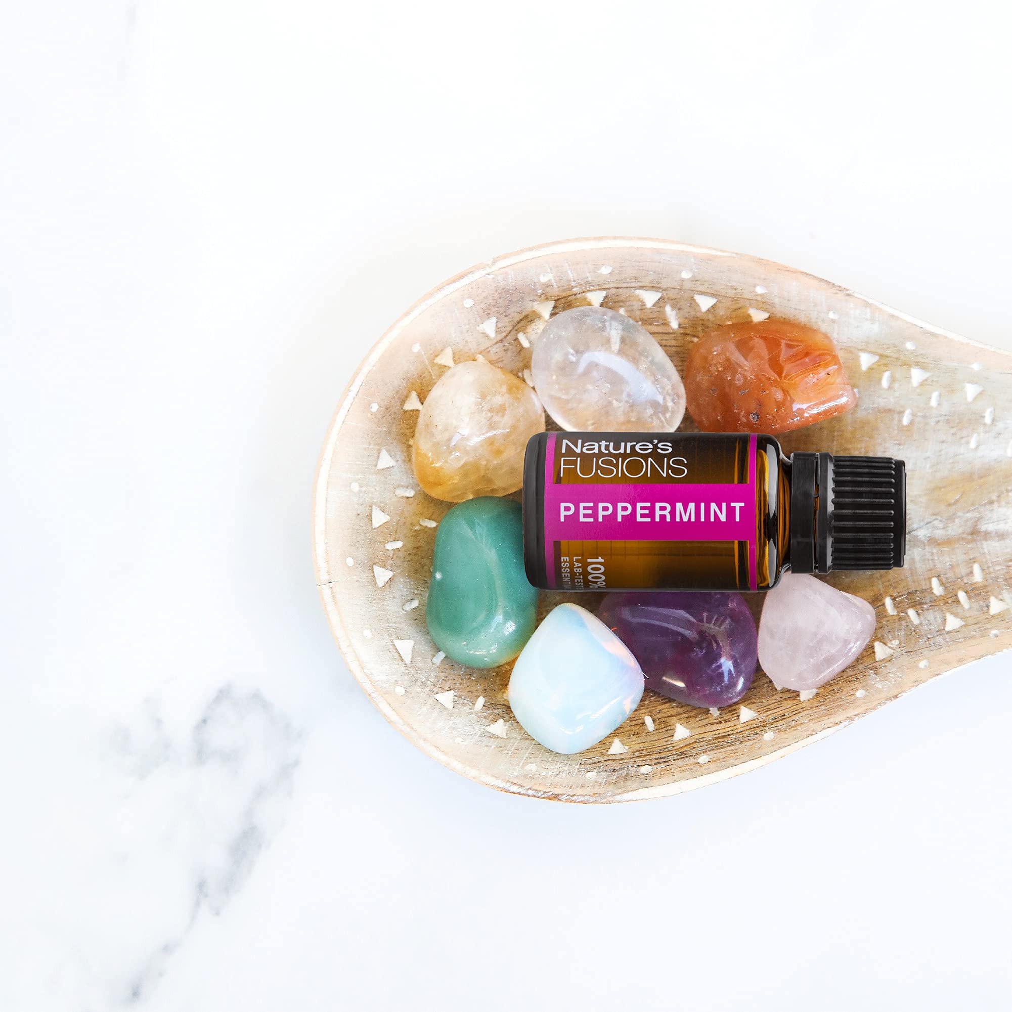 Natures Fusions Peppermint (Supreme), 100% Pure and Natural Essential Oils, Undiluted, Therapeutic Grade for Aromatherapy and T