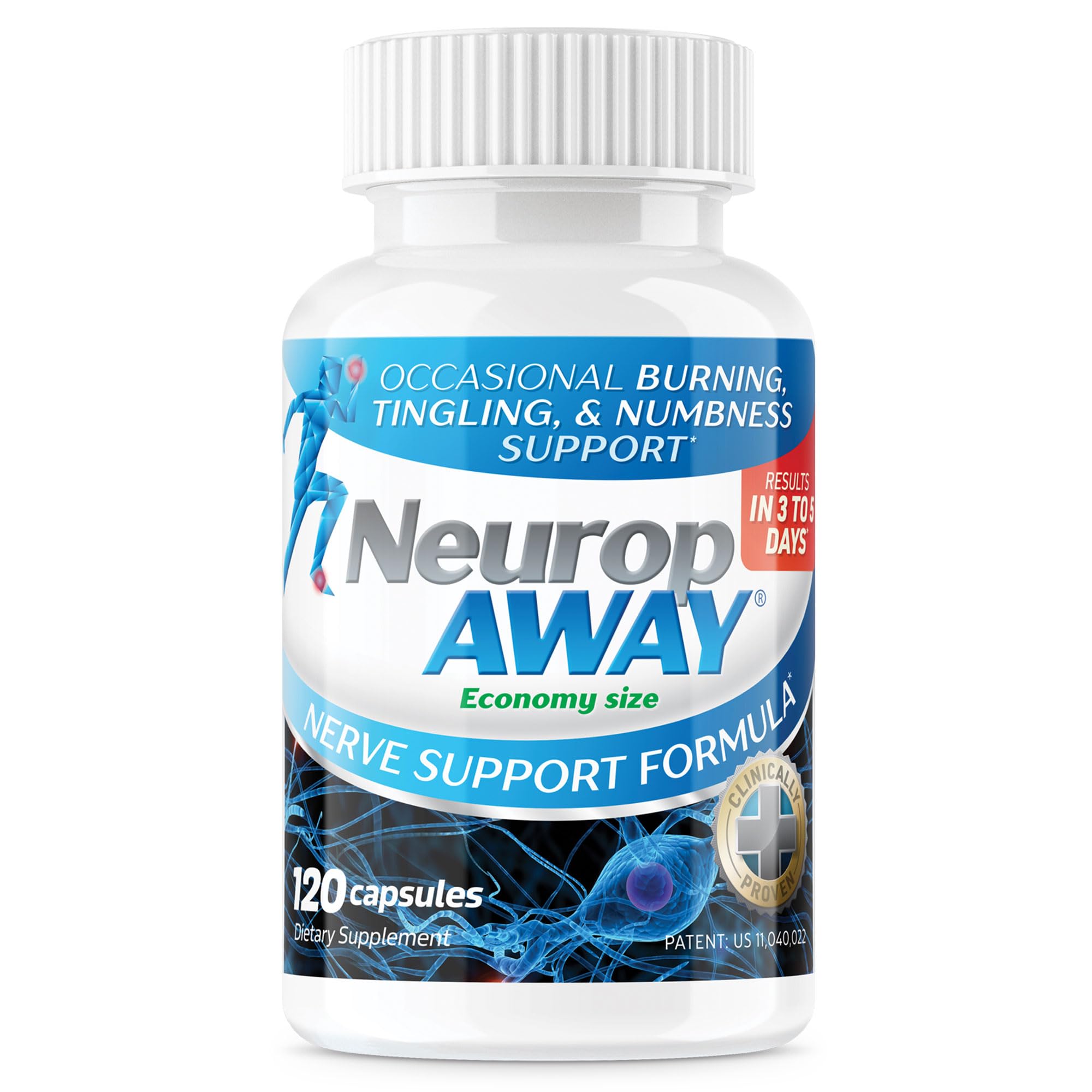 NeuropAWAY Nerve Support Supplement, R-Alpha Lipoic Acid to Help Provide Nerve Relief and Health in as Little as 5 Days, Acetyl-