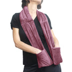 Warming Scarf for Soothing Hot/Cold Aromatherapy, Winter Warm Scarves with Pocket