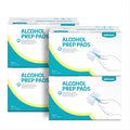 Winner Large Alcohol Prep Pads, 6 x 4 Alcohol Swabs Individually Wrapped, 4-Ply Cotton Alcohol Pads, 200 Count 70% Isopropyl Alc
