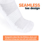 Viasox Non-Binding Diabetic Socks for Men & Women (Large, Black)