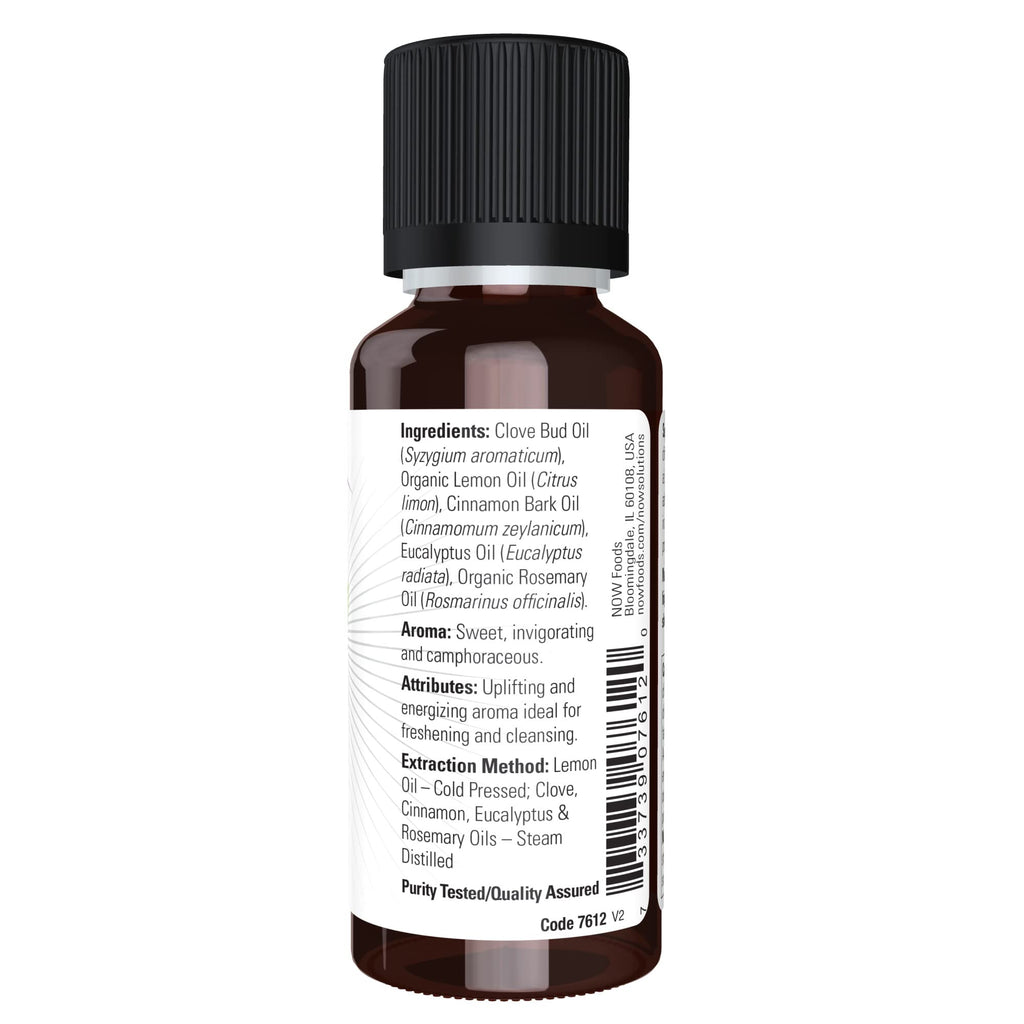 NOW Essential Oils, Natures Shield, Energizing Aromatherapy Scent, Blend of Pure Essential Oils, Vegan, Child Resistant Cap, 1-