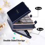Rinten Pill Organizer 3 Times a Day, Weekly Pill Box Medicine Organizer Box, Travel Double Side 7 Day Pill Case with Backup One