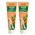 Multani Naturals Papaya Hair Removal Cream 60 Ml (Pack Of 2) | Suitable For Most Skin Types | Removes Hair In Minutes | Exfoliat