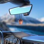 Maromalife Essential Oil Car Diffuser, Wooden Acorn Decor Cute Car Diffuser Air Freshener, Hanging Aromatherapy Diffuser Perfume