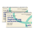 Foster & Thrive Aspirin Low Dose 81 mg, Enteric Coated Tablets, Doctor Recommended, Secondary Prevention of Cardiovascular Disea