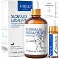 HIQILI 100ML Eucalyptus Essential Oil for Spray, Diffuser & Skin, 100% Pure Undiluted - 3.38 Fl Oz