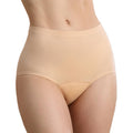 IRISMORII Absorbent Incontinence Underwear for Women Washable Leak Proof Seamless Urine Postpartum Protective Brief (Beige XXL)