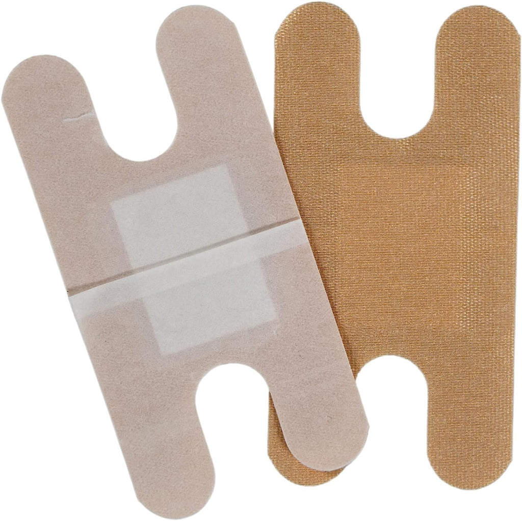 Adhesive Fabric Knuckle Bandages [Pack of 300] Sterile Heavy Woven Flexible Breathable Adhesive Bandages with Non-Stick Pad 3 x