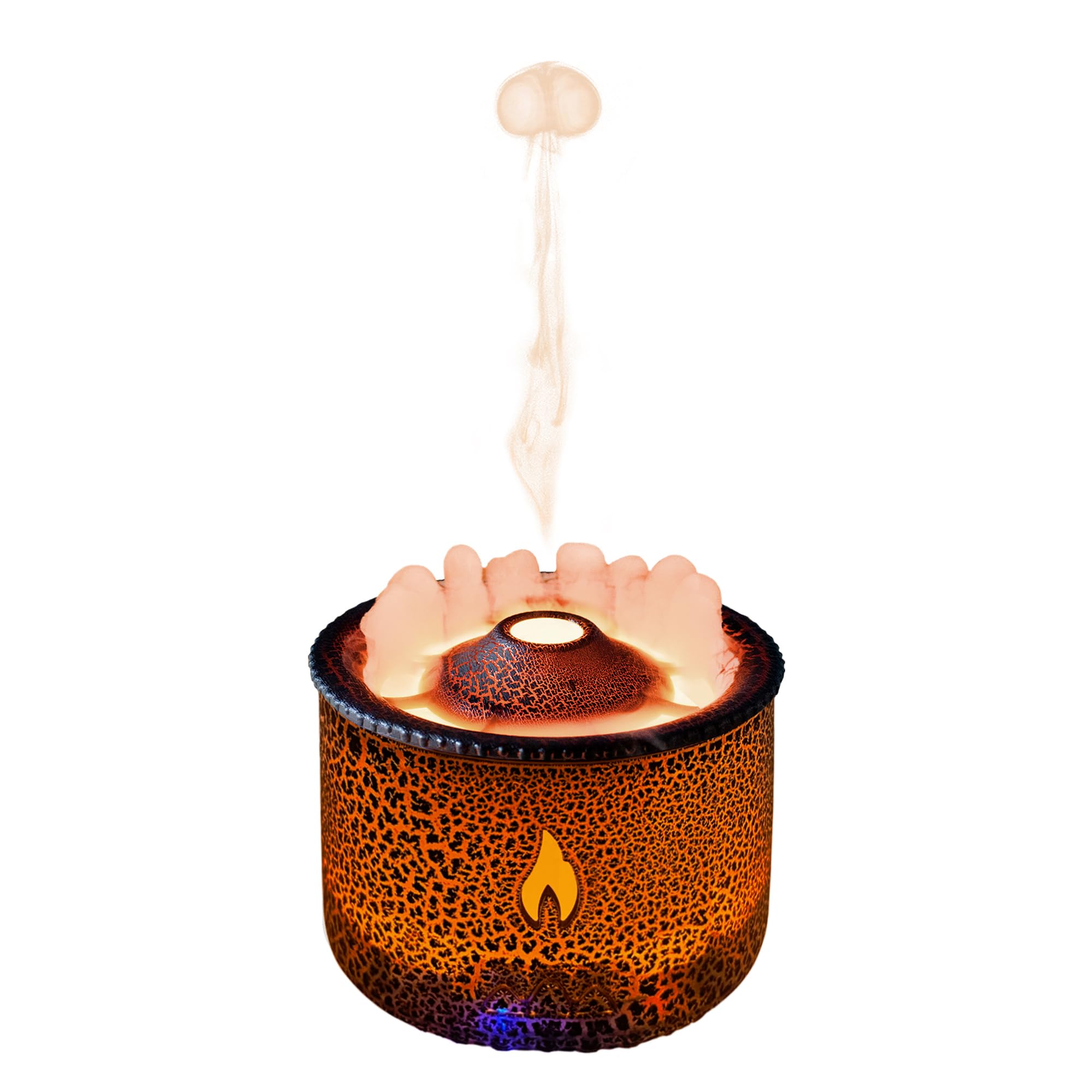 LONYIABBI Flame Air Diffuser Volcano Aroma Diffuser Ultrasonic Oil Diffuser 360mL Auto-Off Protection for Home,Office or Yoga, G