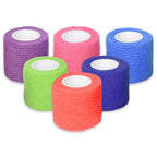 Ever Ready First Aid Self Adherent Cohesive Bandages 2 x 5 Yards - 6 Count, Rainbow Colors