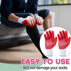 Sureio 3 Pairs Donning Gloves for Compression Stockings Gloves for Donning Gripping Compression Wear (Pink)