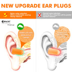 200Pairs Foam Earplugs, 32dB Disposable Noise Reduction Ear Plugs, Hearing Protection Bulk Ear Plugs for Shooting Range, Work, T
