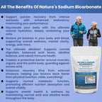 Natures Sodium Bicarbonate Organic Use Aluminum Free Baking Soda. No Chemical Pure Baking Soda Powder for Health & Wellness. Sod