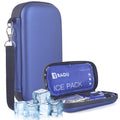 HIMDUZE Insulin Cooler Travel Case TSA Approved Small Refrigerated Medicine Cooler for Travel Diabetic Travel Case Bag w/1 Reusa