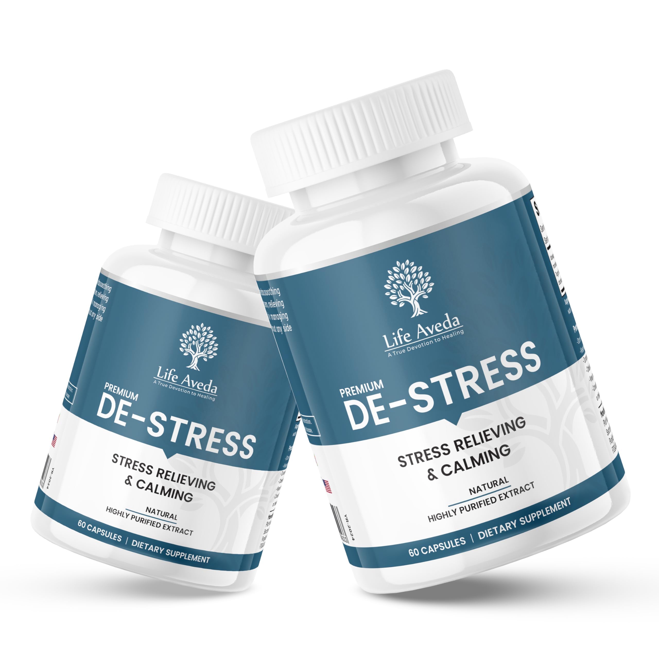 Life Aveda De Stress Ayurvedic Medicine For Stress & Anxiety| Herbal Medicine For Depression| Brain Tonic For Memory |AntiStres