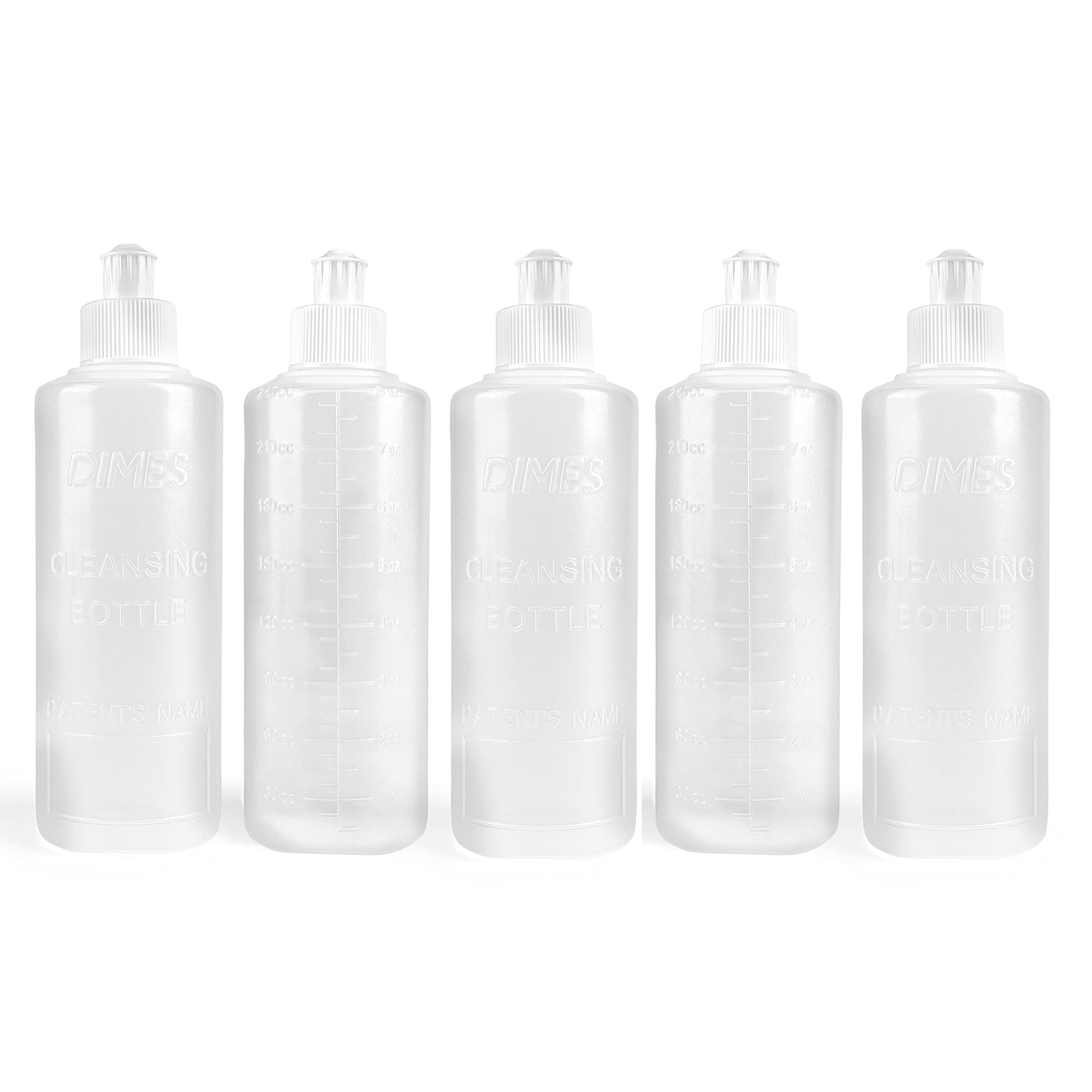 Dimes Perineal Lavette Irrigation Bottle, (Pack of 5), 8 oz. - Peri Bottle for Postpartum Care - After-Birth Essentials for Mom 