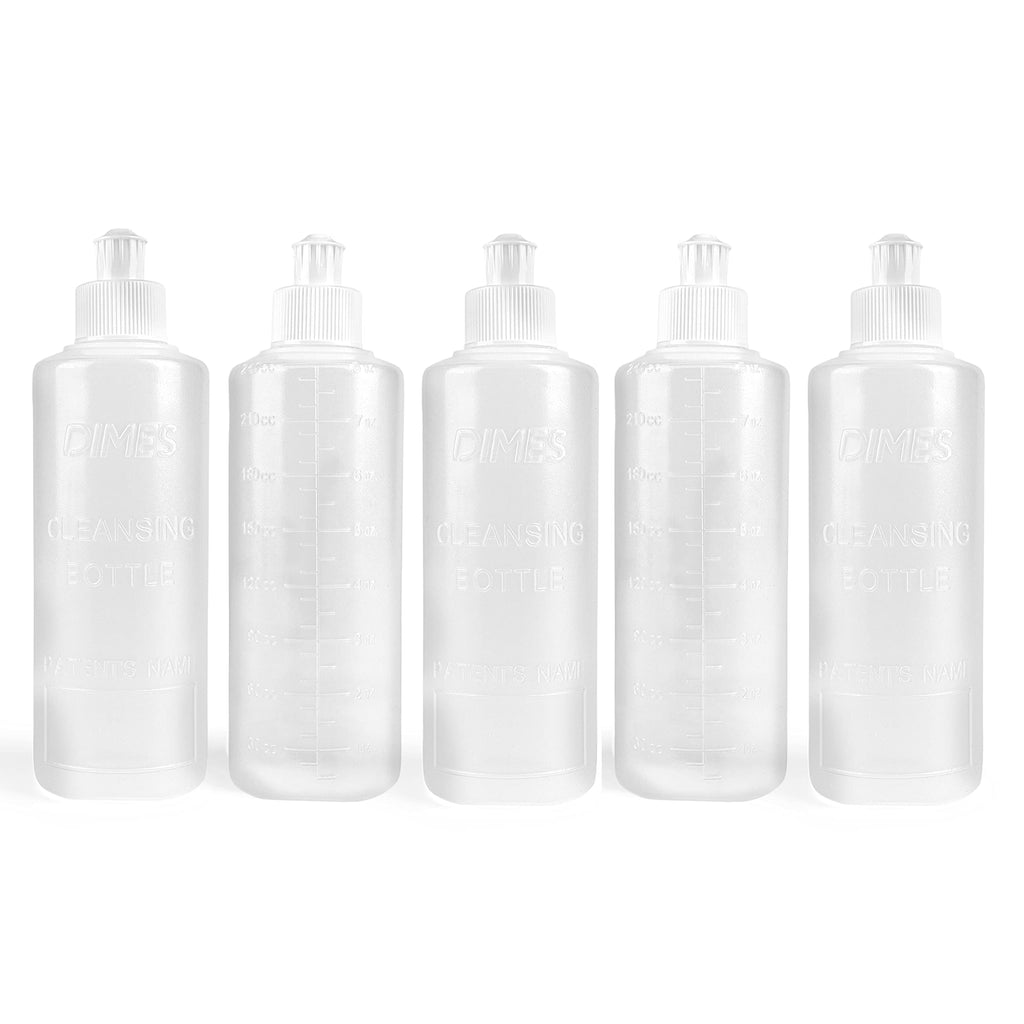Dimes Perineal Lavette Irrigation Bottle, (Pack of 5), 8 oz. - Peri Bottle for Postpartum Care - After-Birth Essentials for Mom 