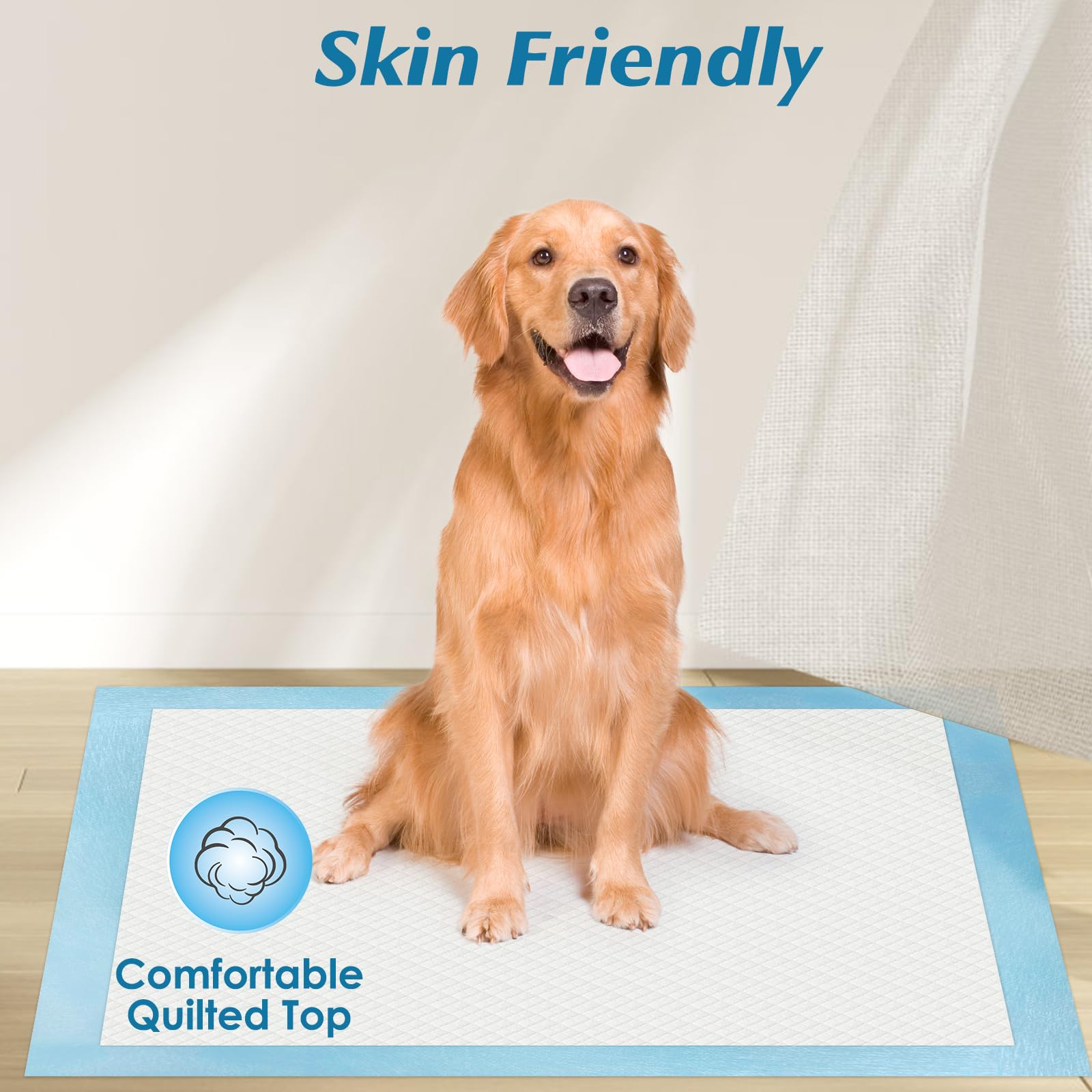 100 Count 22    x 22    Super Absorbency Disposable Underpads, Leakproof Quick Drying Disposable Pads for Baby, Puppy and Adults