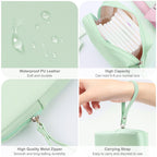 Teircno Sanitary Napkin Period bag for Women, Sanitary Napkin Storage Bag, PU Leather Sanitary Pad Bags Pounch, Portable Tampons