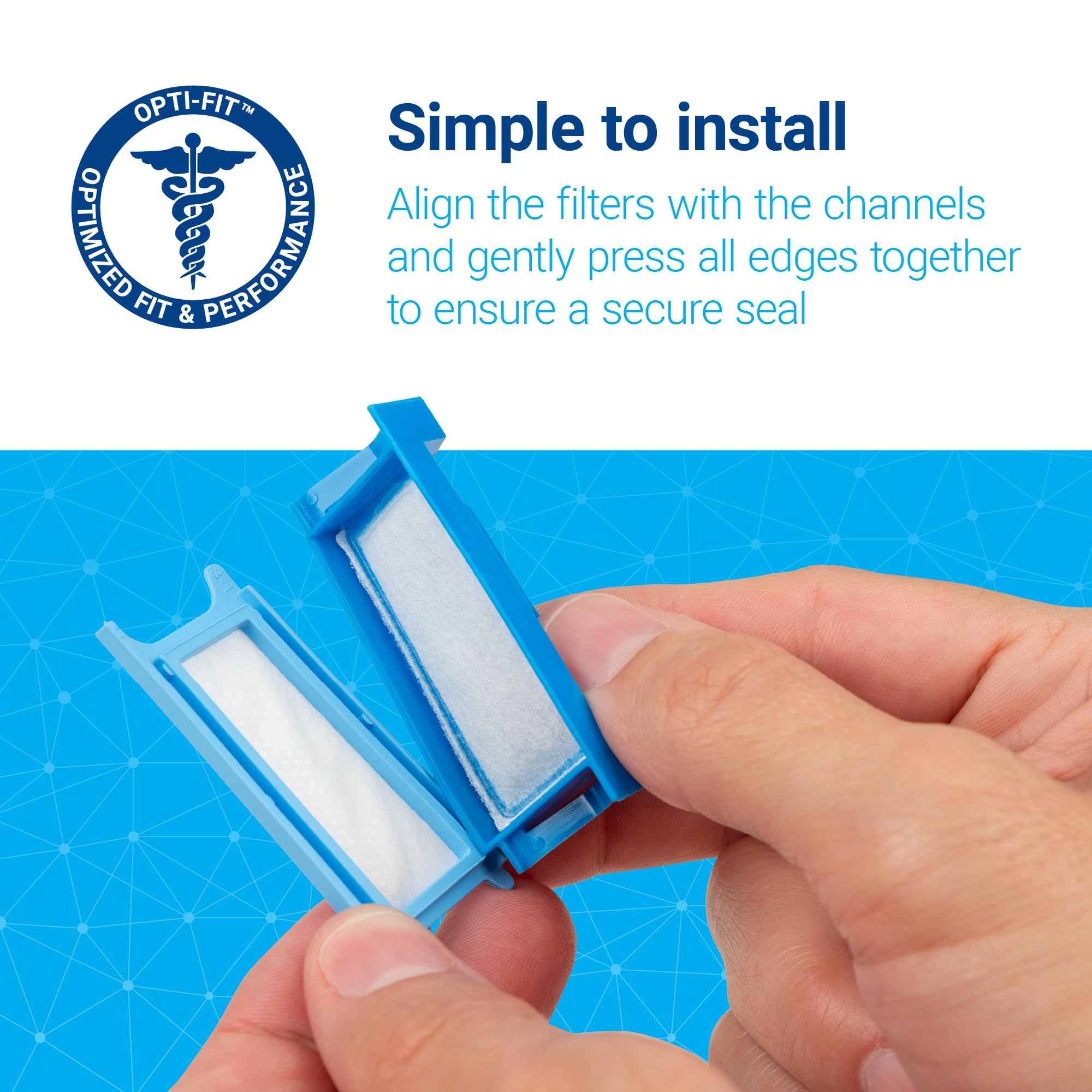 NUWAVE CPAP Filters (27 ct) for Respironics DreamStation 1 CPAP Machine. Includes 18 Ultrafines and 9 Reusable Filters (27 Total