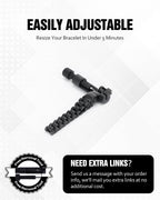 Jecanori Ultra Strength Magnetic Bracelets for Men - Men's Hematite Bracelet, Jewellry Gift with Sizing Tool for Perfect Fit