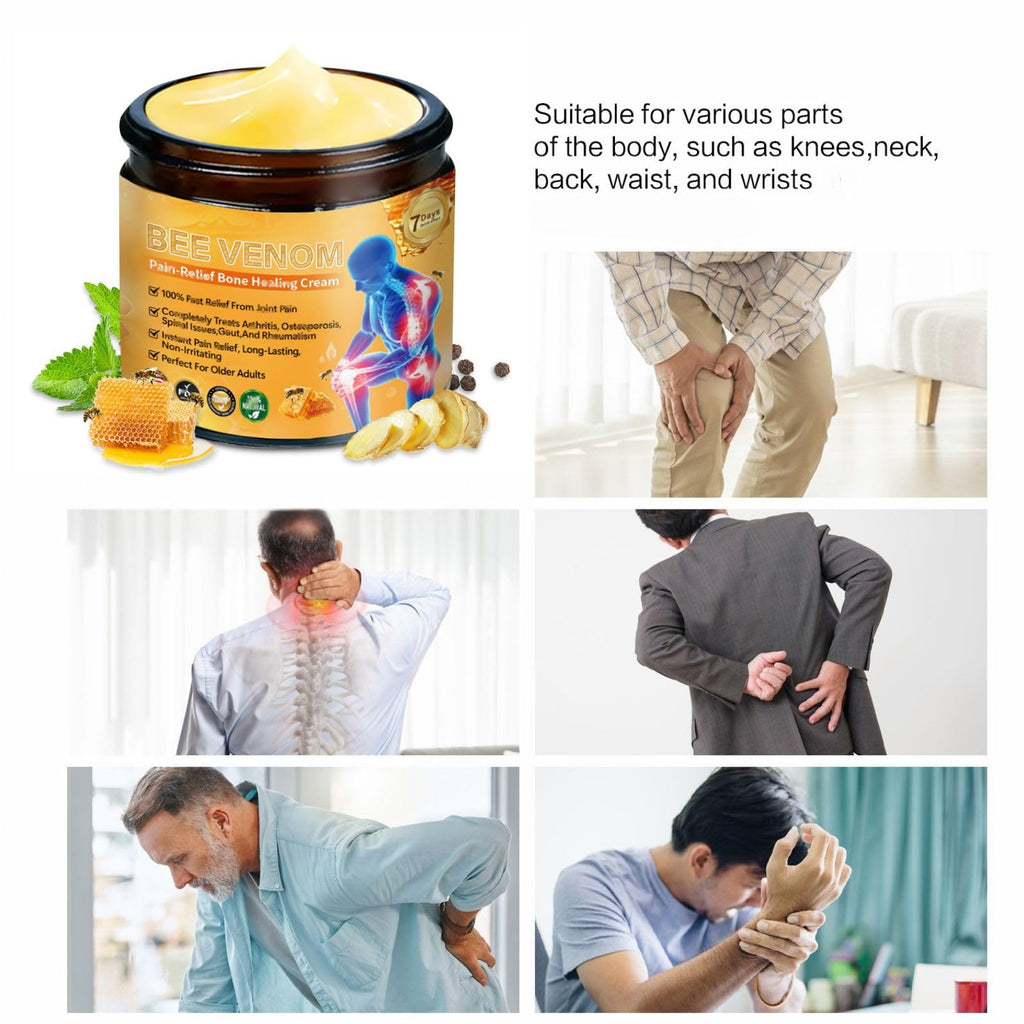 2PCS Bee Venom Ointment, A Professional Bee Venom Gel, is Effective on the Back, Neck, Hands, Knees and Ankles, Making Joints Mo