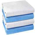 Conkote Heavy Absorbency Bed Pads, 34X36 (4 Pack), Washable and Reusable Incontinence Underpads, Waterproof Sheet and Mattress P