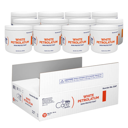 Dynarex White Petrolatum, Petroleum Jelly for Dry, Damaged or Cracked Skin, Soothing White Petroleum Jelly for Minor Skin Irrita