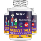 NuBest Tall 10+, Powerful Growth for Kids & Teens (10+), Milk Drinkers, 60 Capsules by NuBest Nutrition®