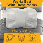 EnduriMed CPAP Pillow for Side Sleeping - HSA FSA Pillow Eligible for Better Sleep with CPAP Machine - CPAP Accessories - CPAP P