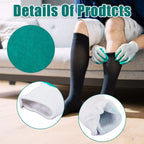 Sureio 3 Pairs Donning Gloves for Compression Stockings Gloves for Donning Gripping Compression Wear(Green, White)