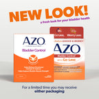 AZO Bladder Control with Go-Less Daily Supplement | Helps Reduce Occasional Urgency* | Helps reduce occasional leakage due to la