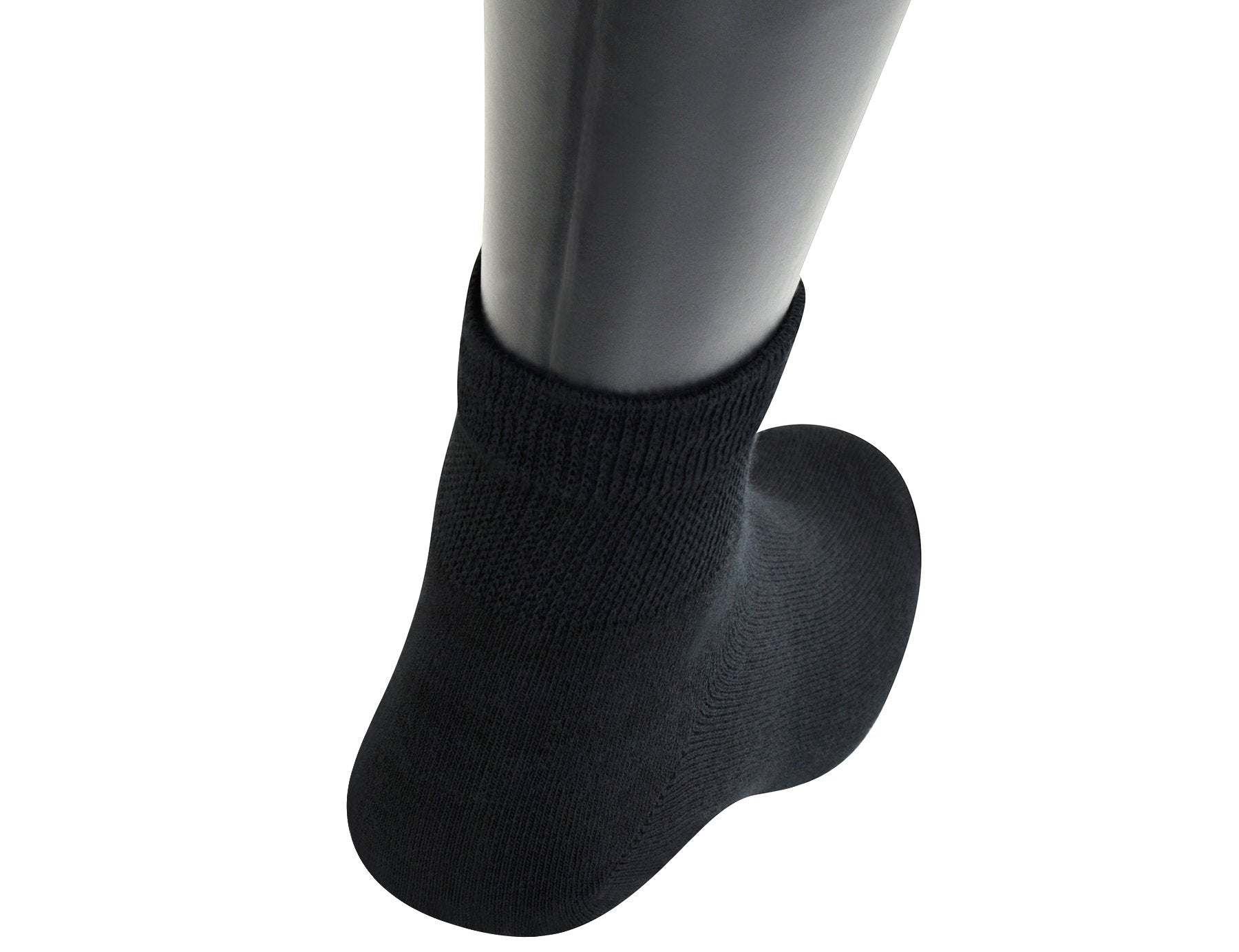 Yomandamor Mens Coolmax Ankle Wide Stretched Diabetic Socks with Seamless Toe,5 Pairs