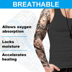 Hion Tattoo Aftercare Waterproof Bandage Transparent Film Dressing 50 Pre-Cut Sheets 6 x 6 Inch Tattoo Cover Up Tape Second Skin