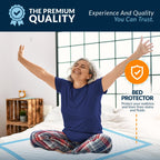 MED PRIDE 15 Disposable Underpads 23 X 36 Incontinence Pads, Chux, Bed Covers, Puppy Training | Thick, Super Absorbent Prote