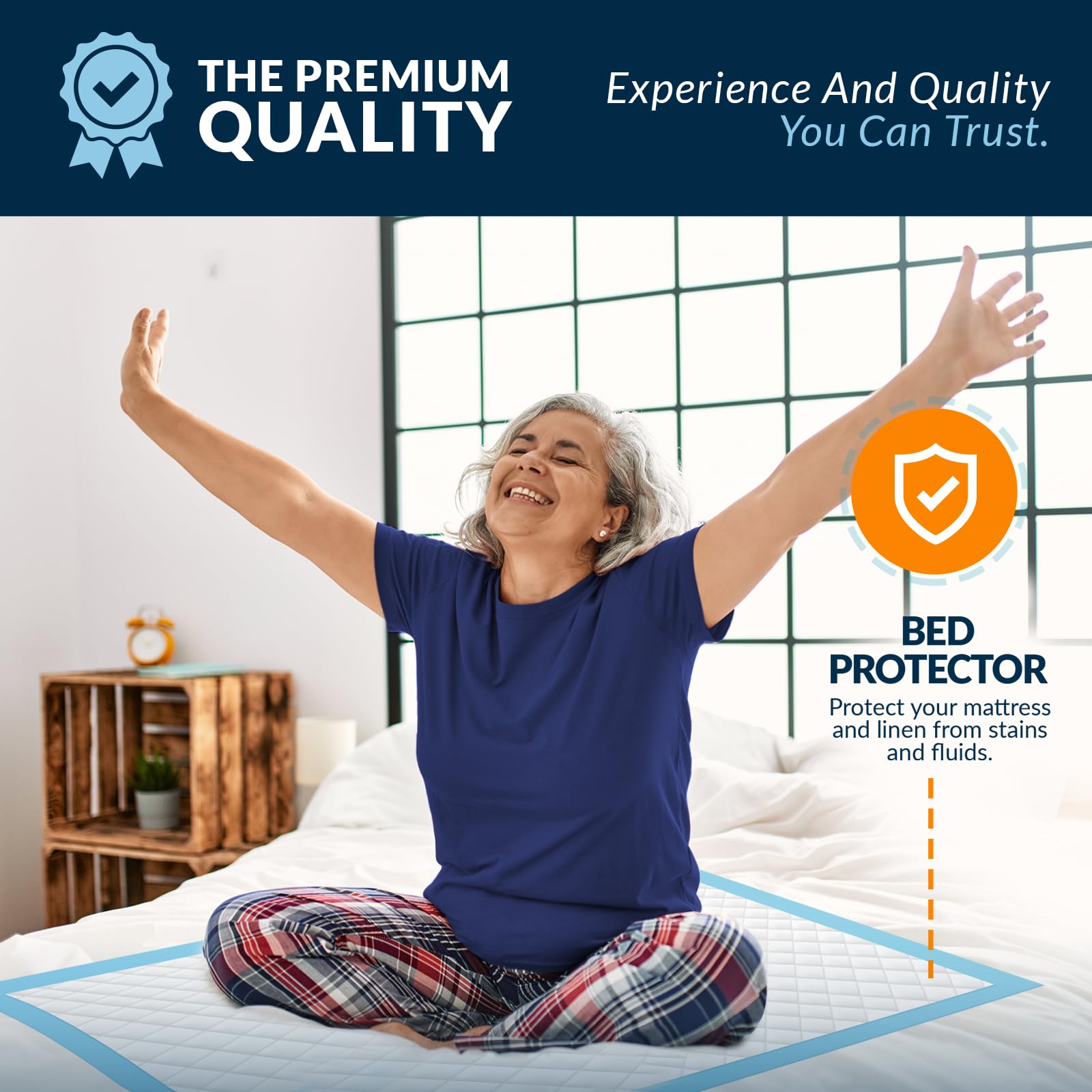 MED PRIDE 15 Disposable Underpads 23 X 36 Incontinence Pads, Chux, Bed Covers, Puppy Training | Thick, Super Absorbent Prote
