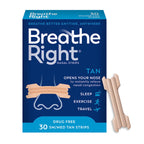 Breathe Right Original Nasal Strips | Tan Nasal Strips | Sm/Med | Help Stop Snoring | Drug-Free Snoring Solution & Instant Nasal