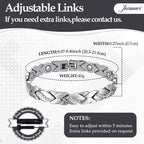 Jecanori Pure Copper Bracelets for Women,Ultra Magnetic Bracelets for Women with 3500 Gauss Magnets,Crystal Valentine's Day Jewe