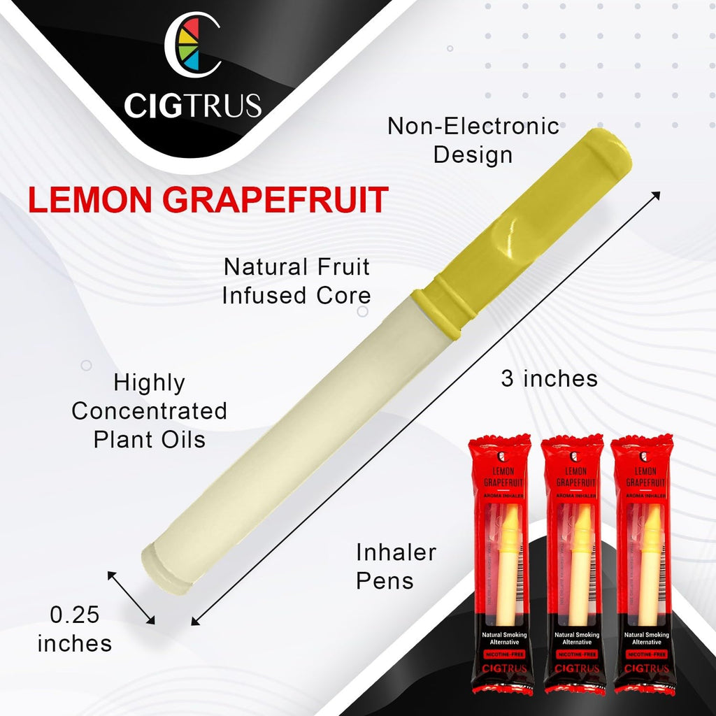 Natural Nicotine-Free & Tobacco-Free Smoking Alternative (6-Piece) - Non-Electric Craving Relief, Quit Smoking Aid with Cigtrus