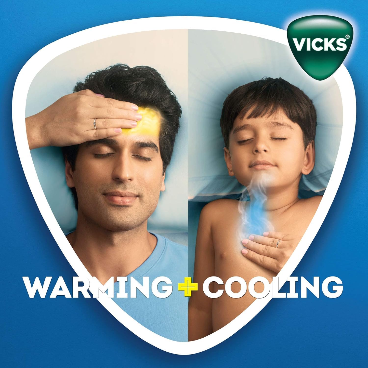 Vicks VapoRub Xtra Strong Soothing Vapour Ointment Suitable for Adults and Children Above 6 Years Old (50 ml - 1.7 oz) + 5pcs Th
