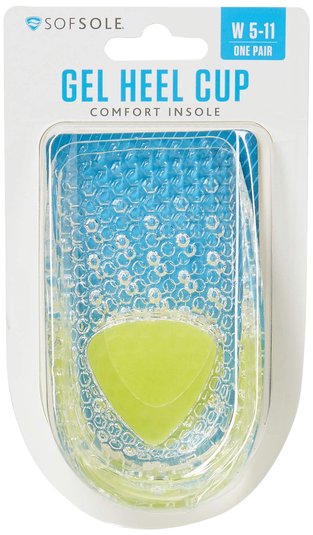 Sof Sole Gel Heel Cup, Womens Size 5-11