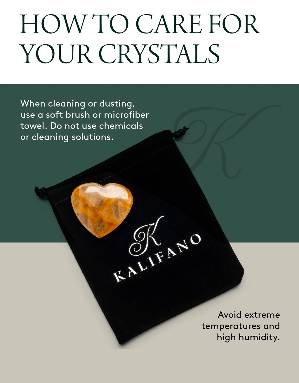 KALIFANO Golden Healer Quartz Heart - Worry Stone with Healing & Calming Effects - AAA Grade High Energy Hematoid Cuarzo with In