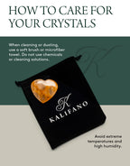 KALIFANO Golden Healer Quartz Heart - Worry Stone with Healing & Calming Effects - AAA Grade High Energy Hematoid Cuarzo with In
